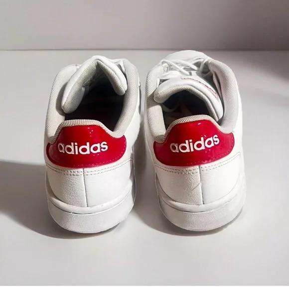 Size 8.5 - Women’s Adidas Grand Court Base White Vapour Pink - Picture 5 of 9